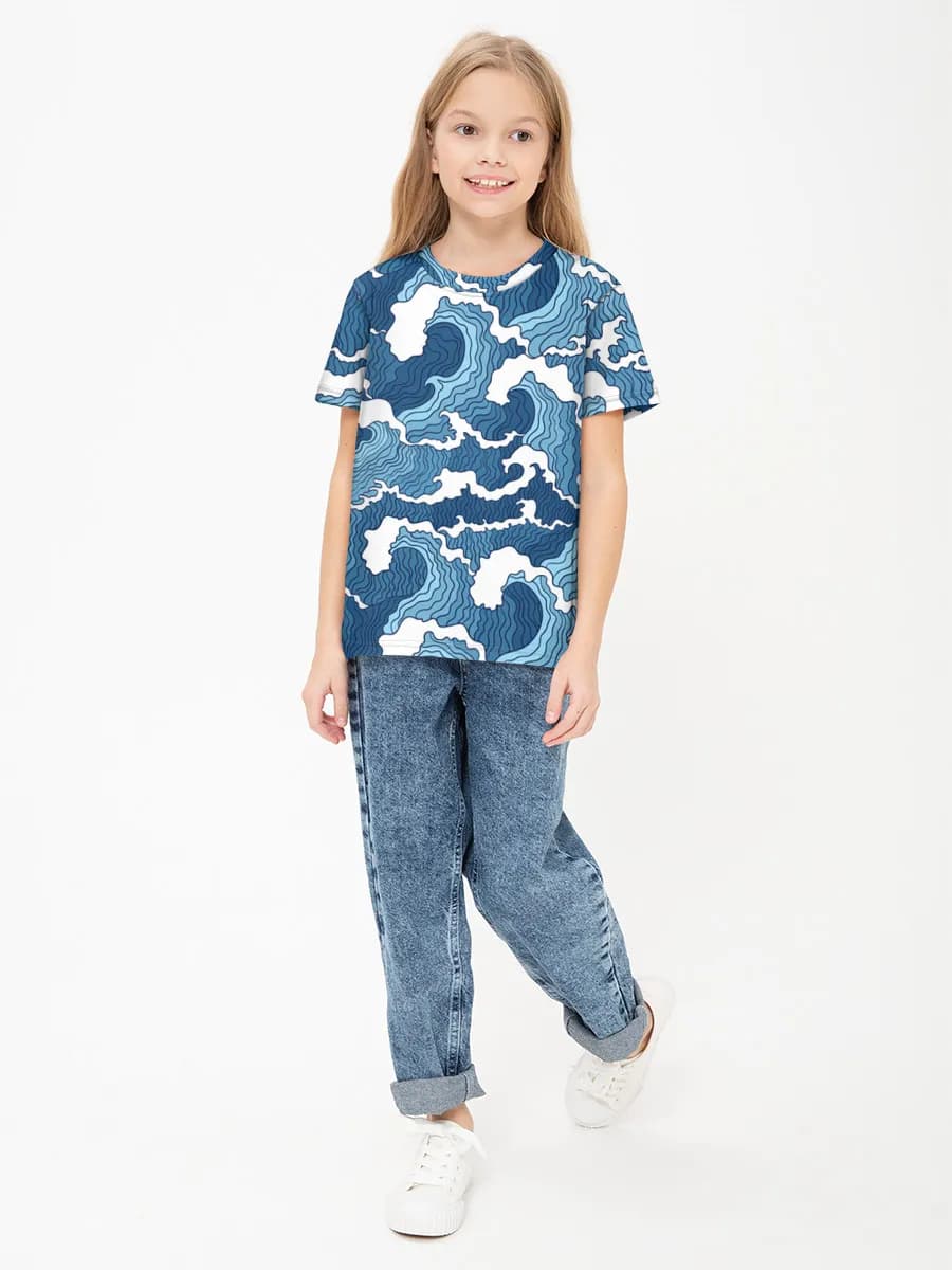 Camiseta Básica de Algodón Niña