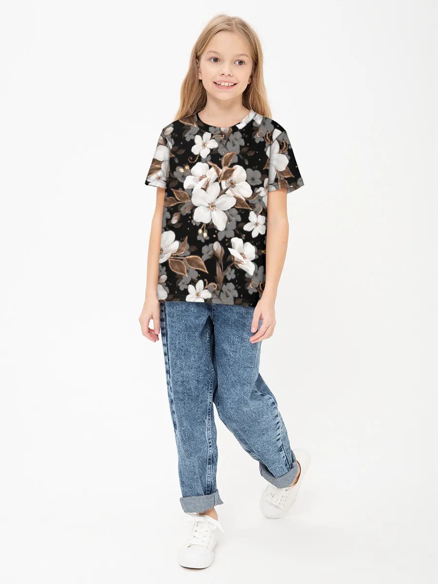 T-shirt coton basique fille