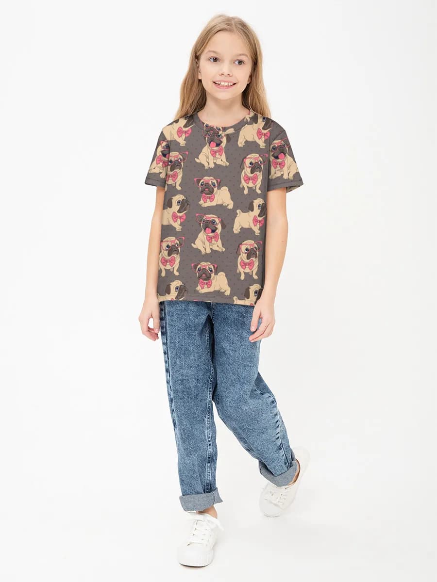 女の子 ベーシック コットンTシャツ