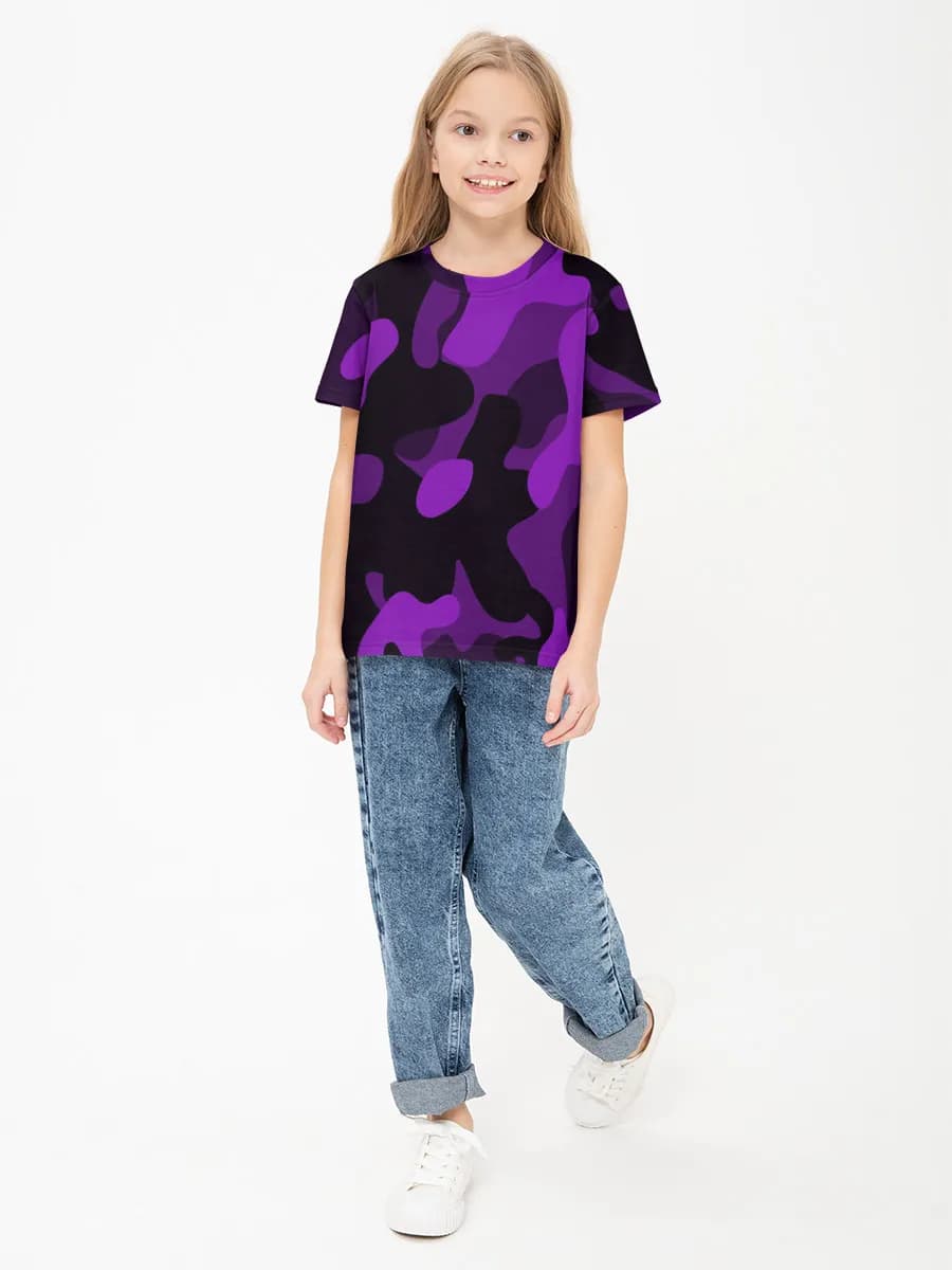 Basic Baumwoll-T-Shirt Mädchen
