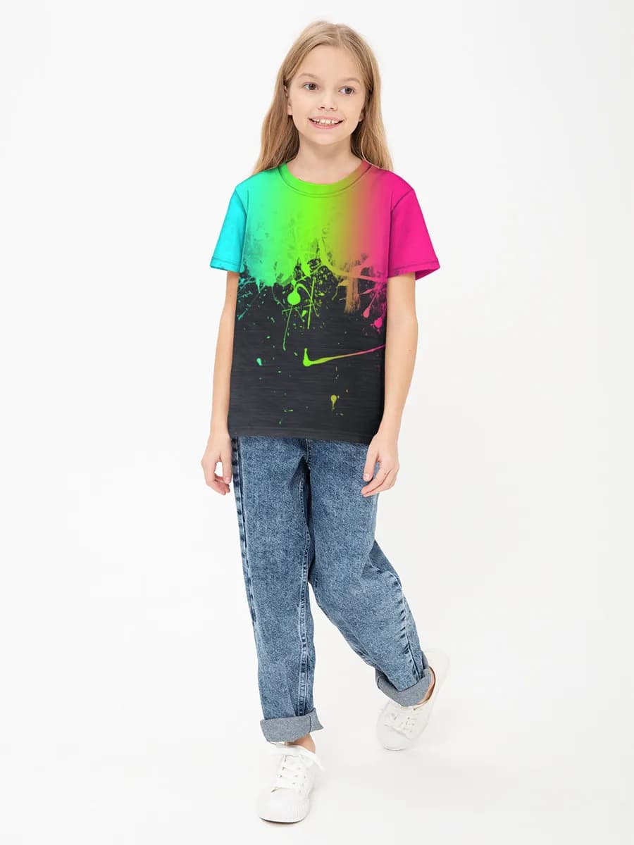 Camiseta Básica de Algodón Niña