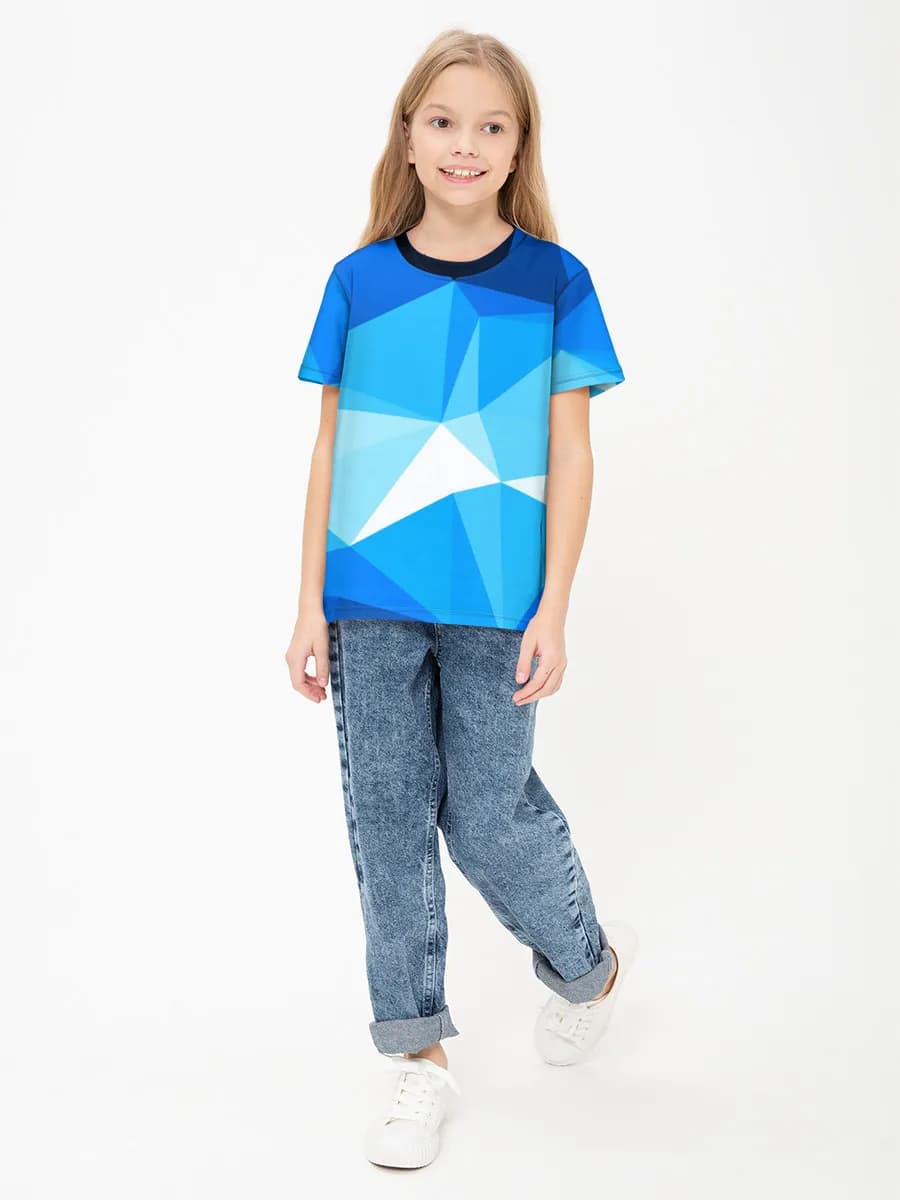 Basic Baumwoll-T-Shirt Mädchen