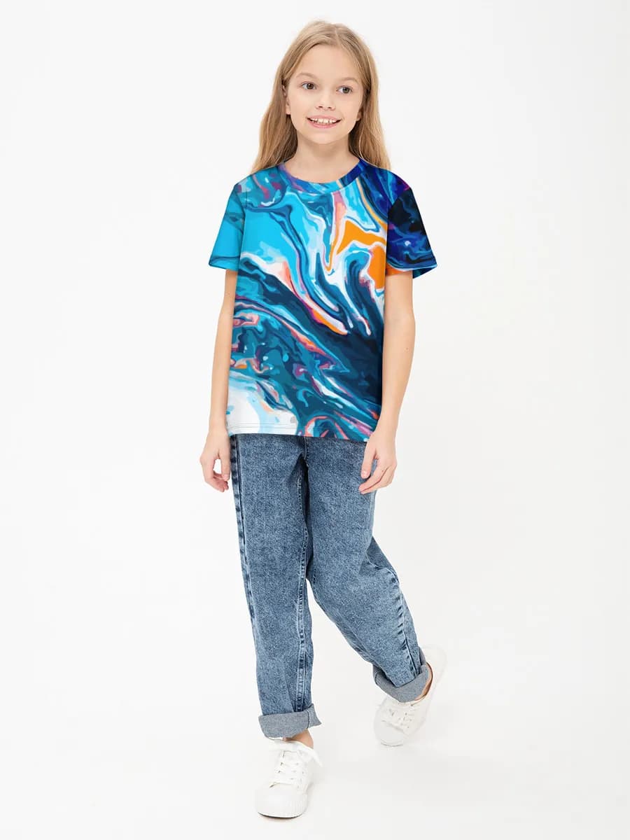 女の子 ベーシック コットンTシャツ