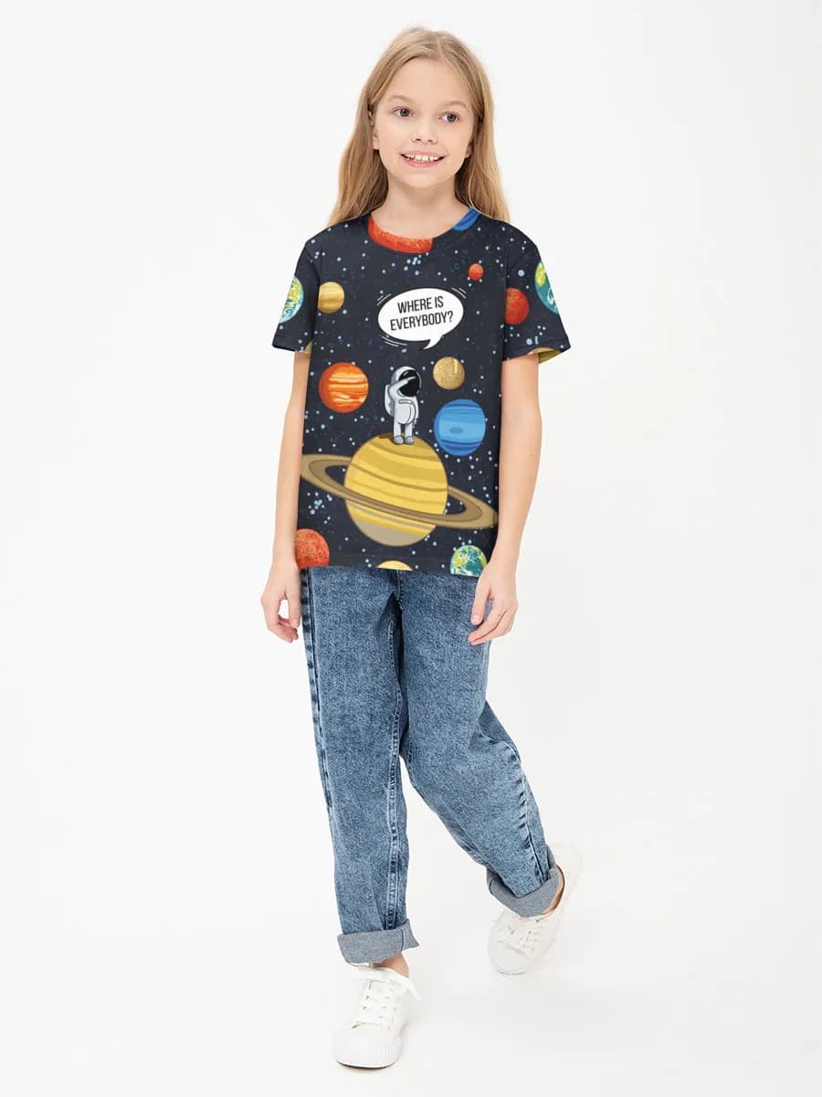 T-shirt coton basique fille