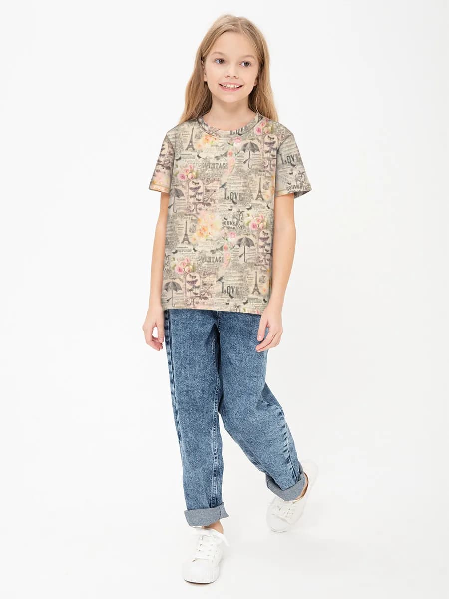 T-shirt coton basique fille
