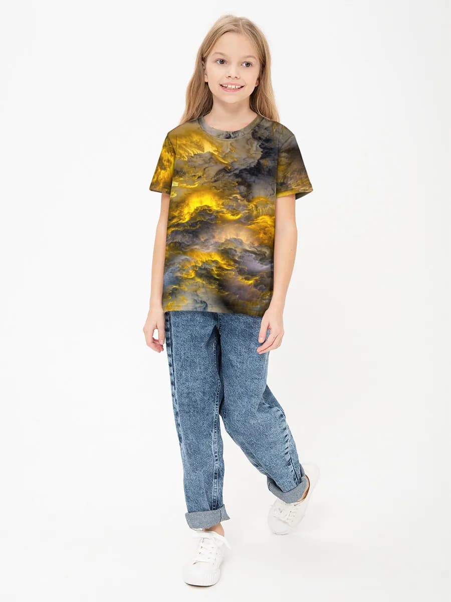 Camiseta Básica de Algodón Niña