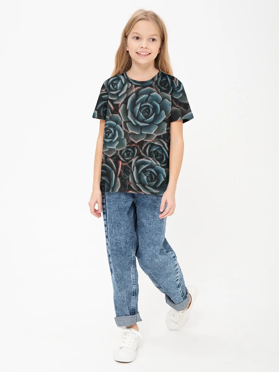 Camiseta Básica de Algodón Niña