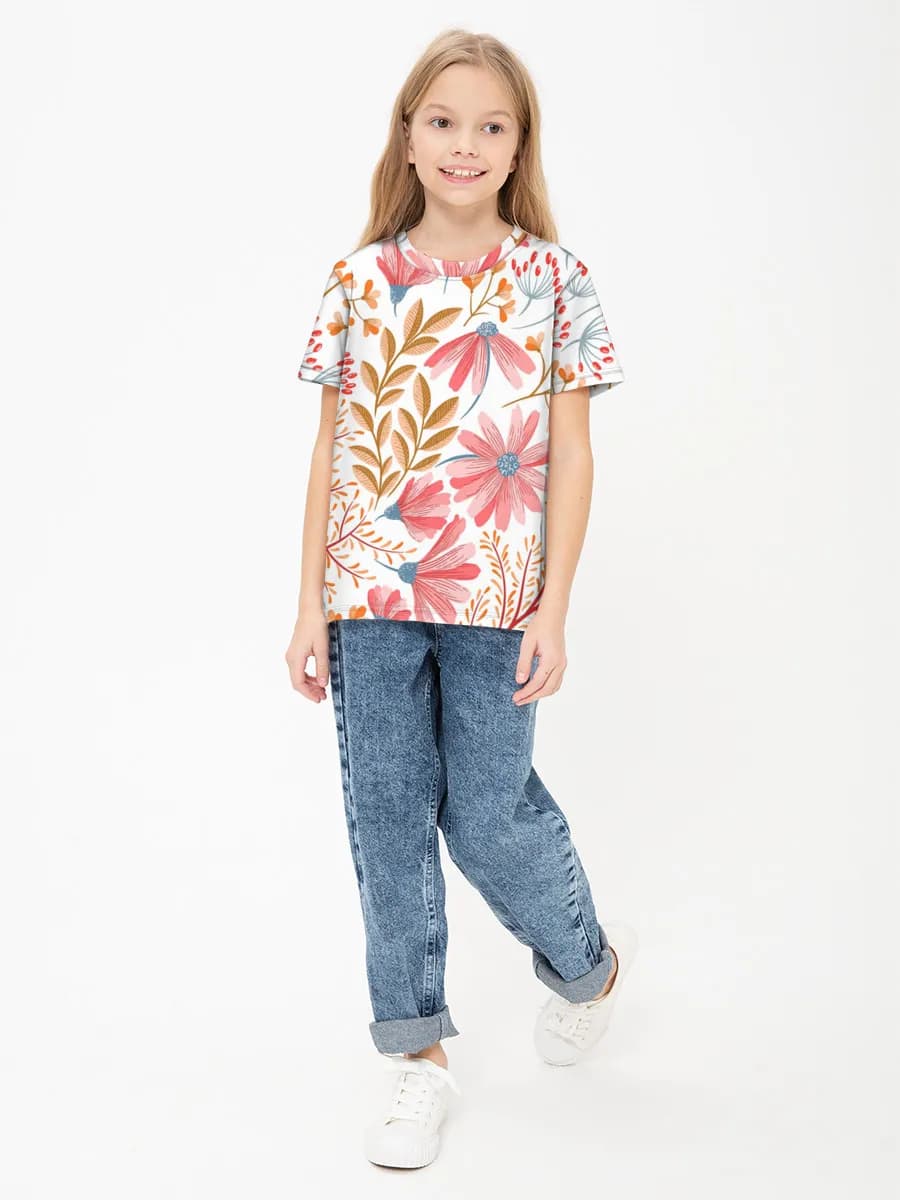T-shirt coton basique fille