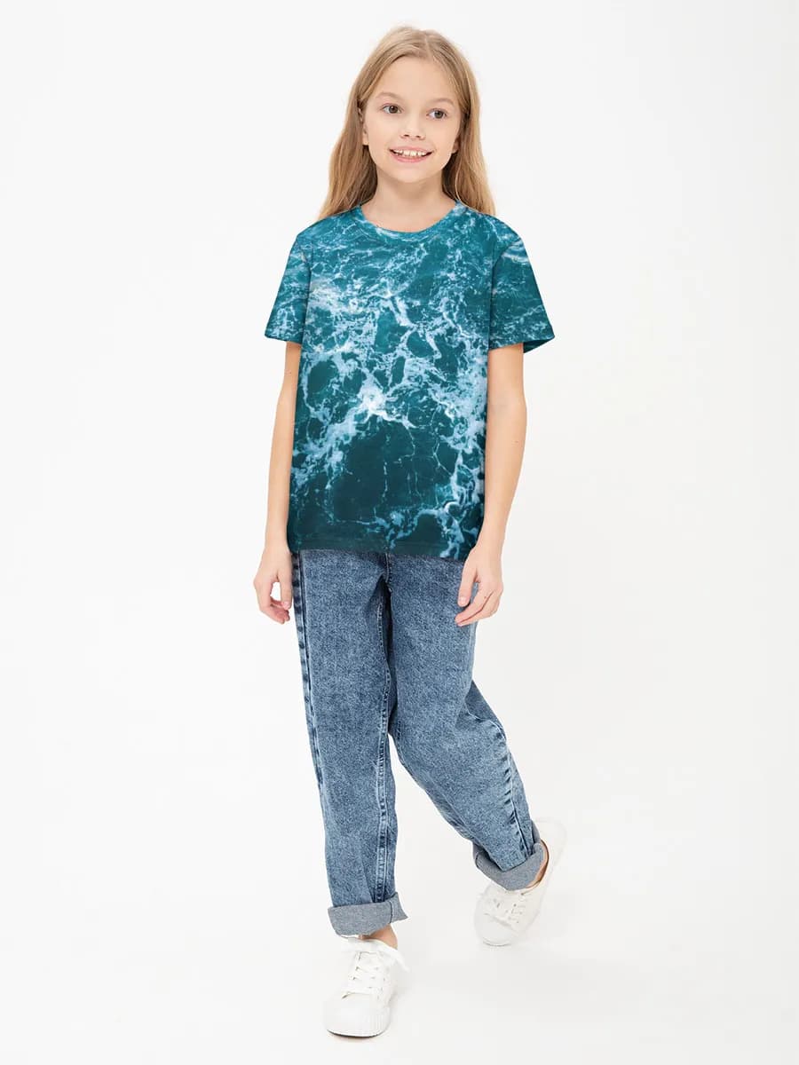 Camiseta Básica de Algodón Niña
