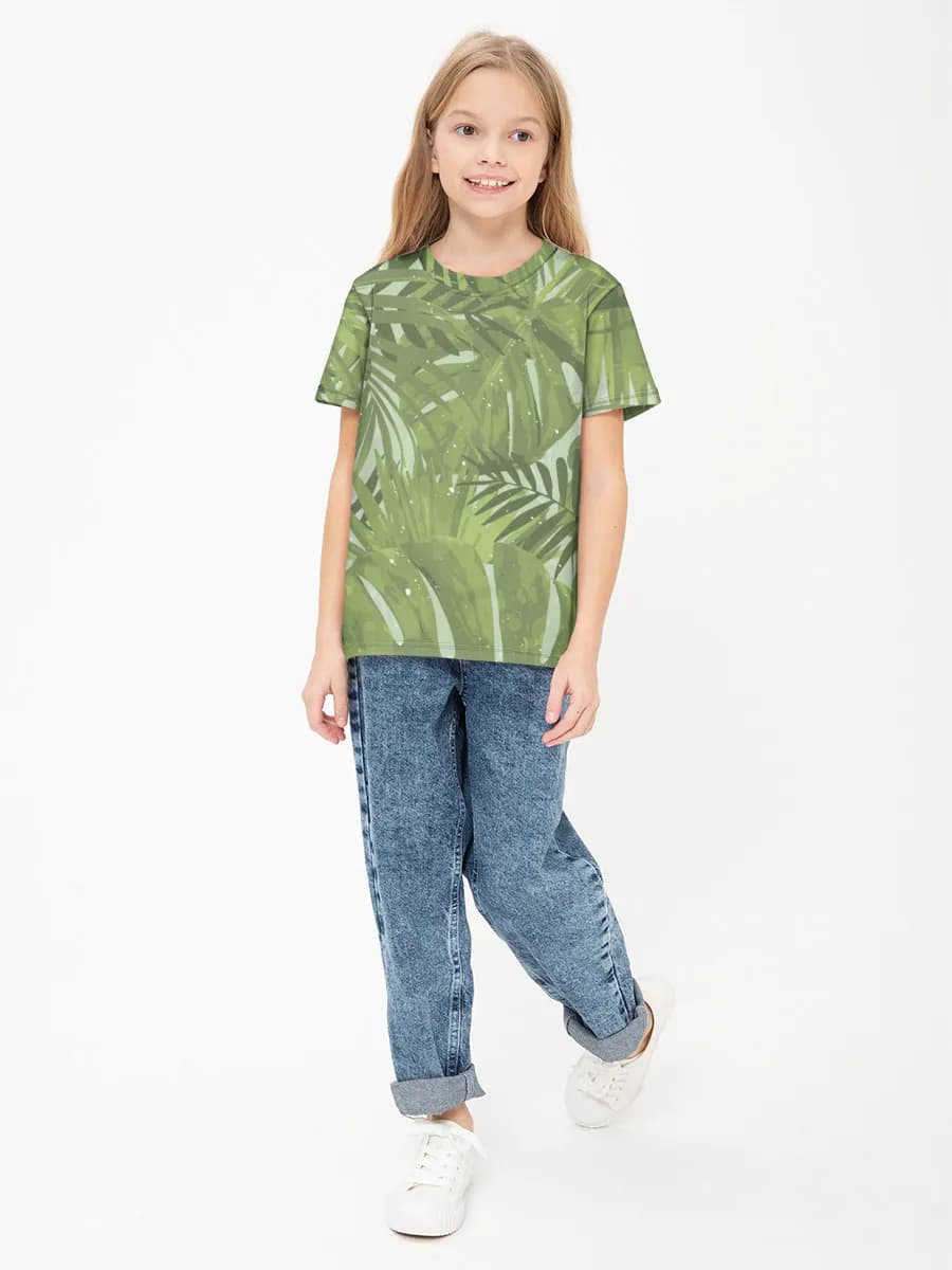 Camiseta Básica de Algodón Niña