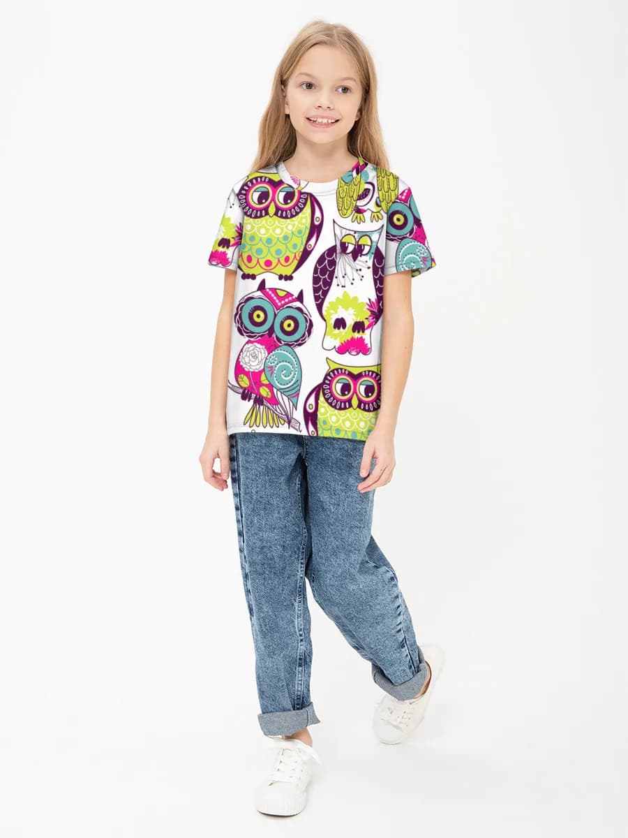 Basic Baumwoll-T-Shirt Mädchen