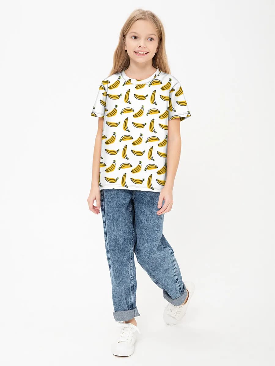 女の子 ベーシック コットンTシャツ