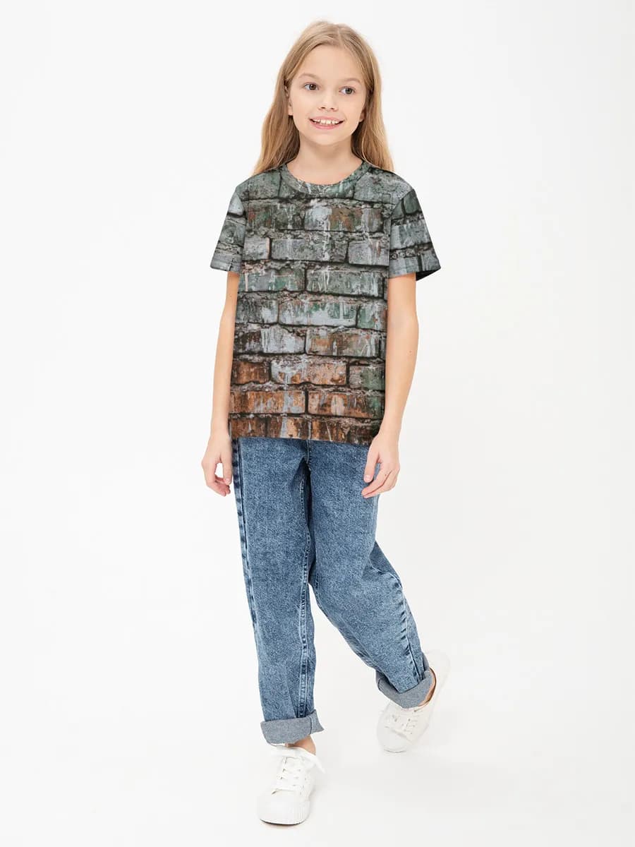 Camiseta Básica de Algodón Niña