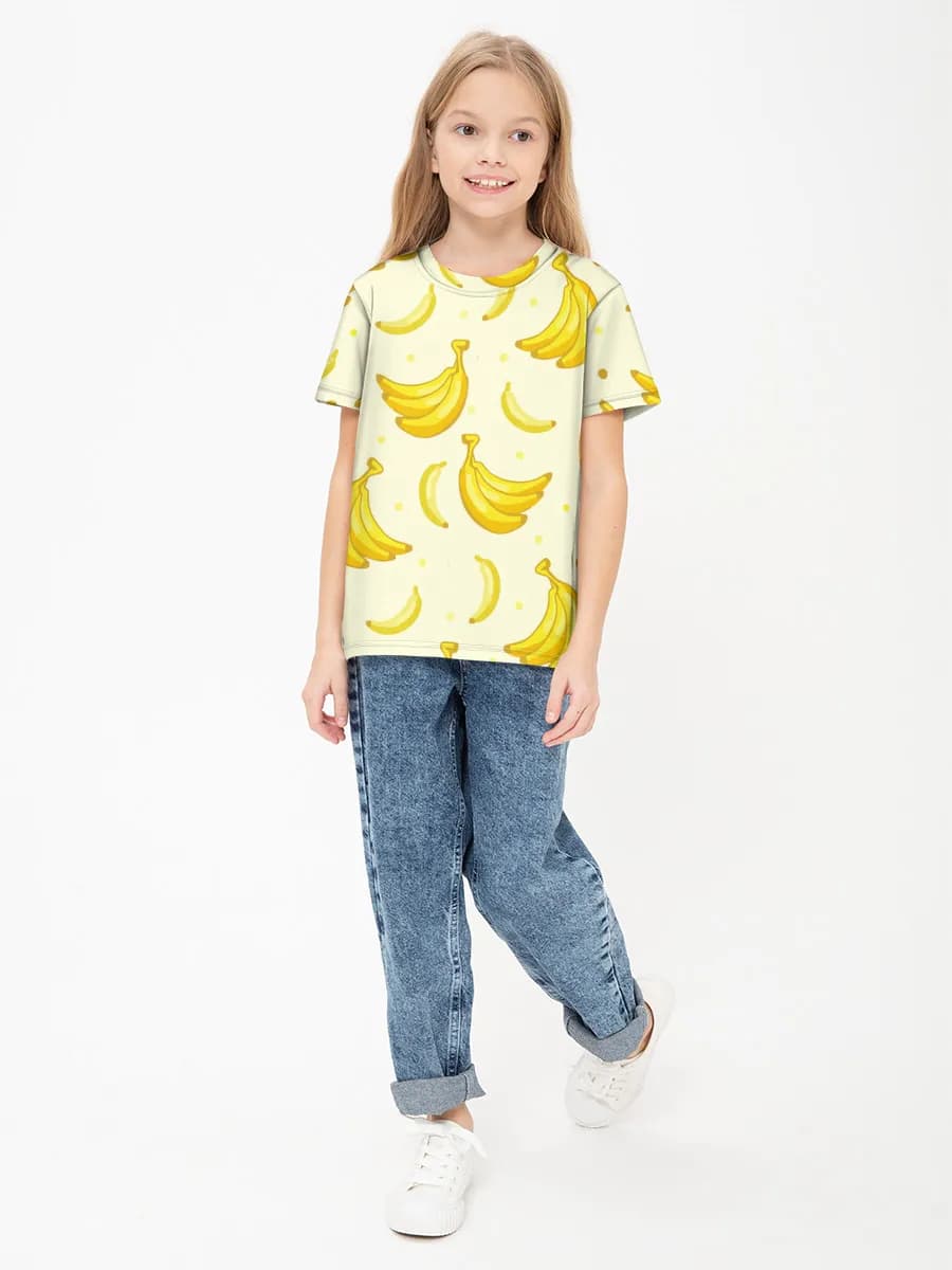Camiseta Básica de Algodón Niña