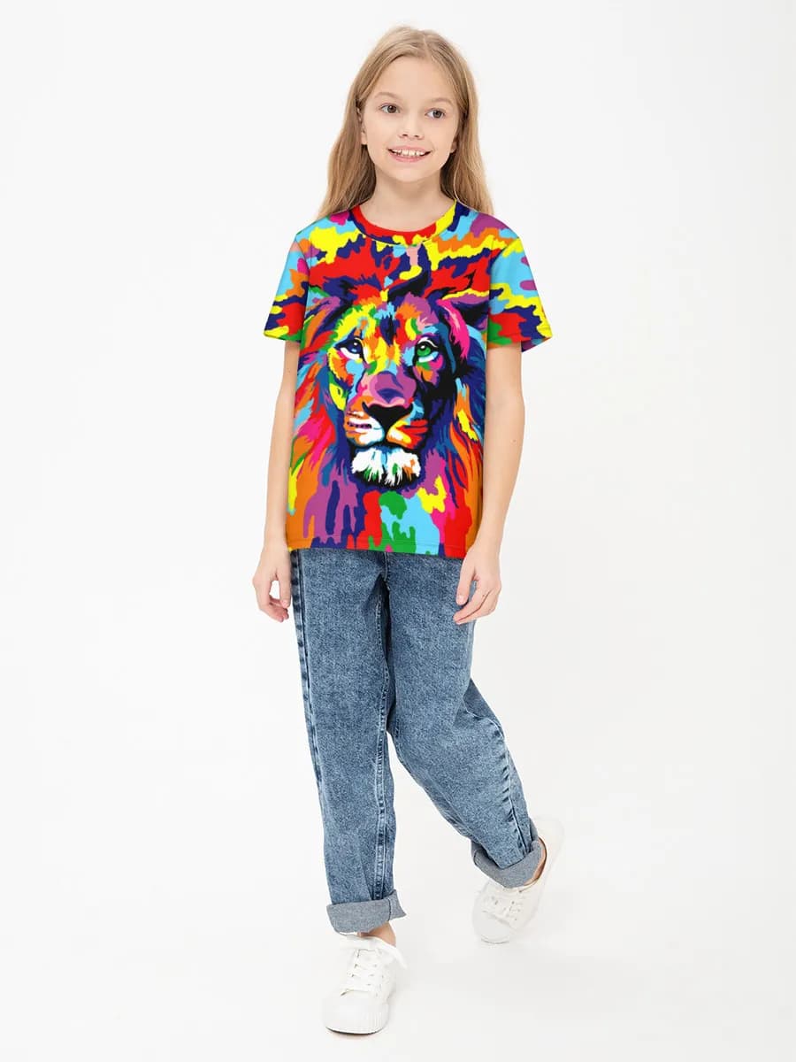 Camiseta Básica de Algodón Niña