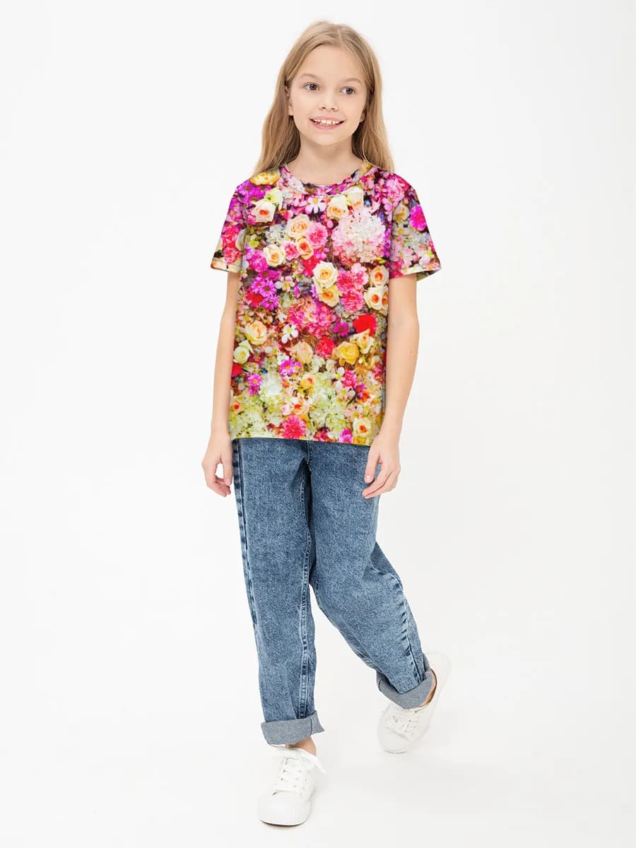 Camiseta Básica de Algodón Niña
