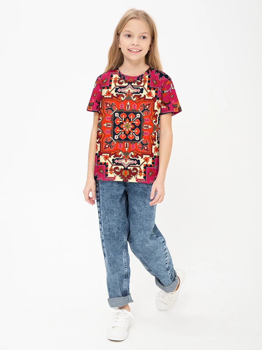 Camiseta Básica de Algodón Niña