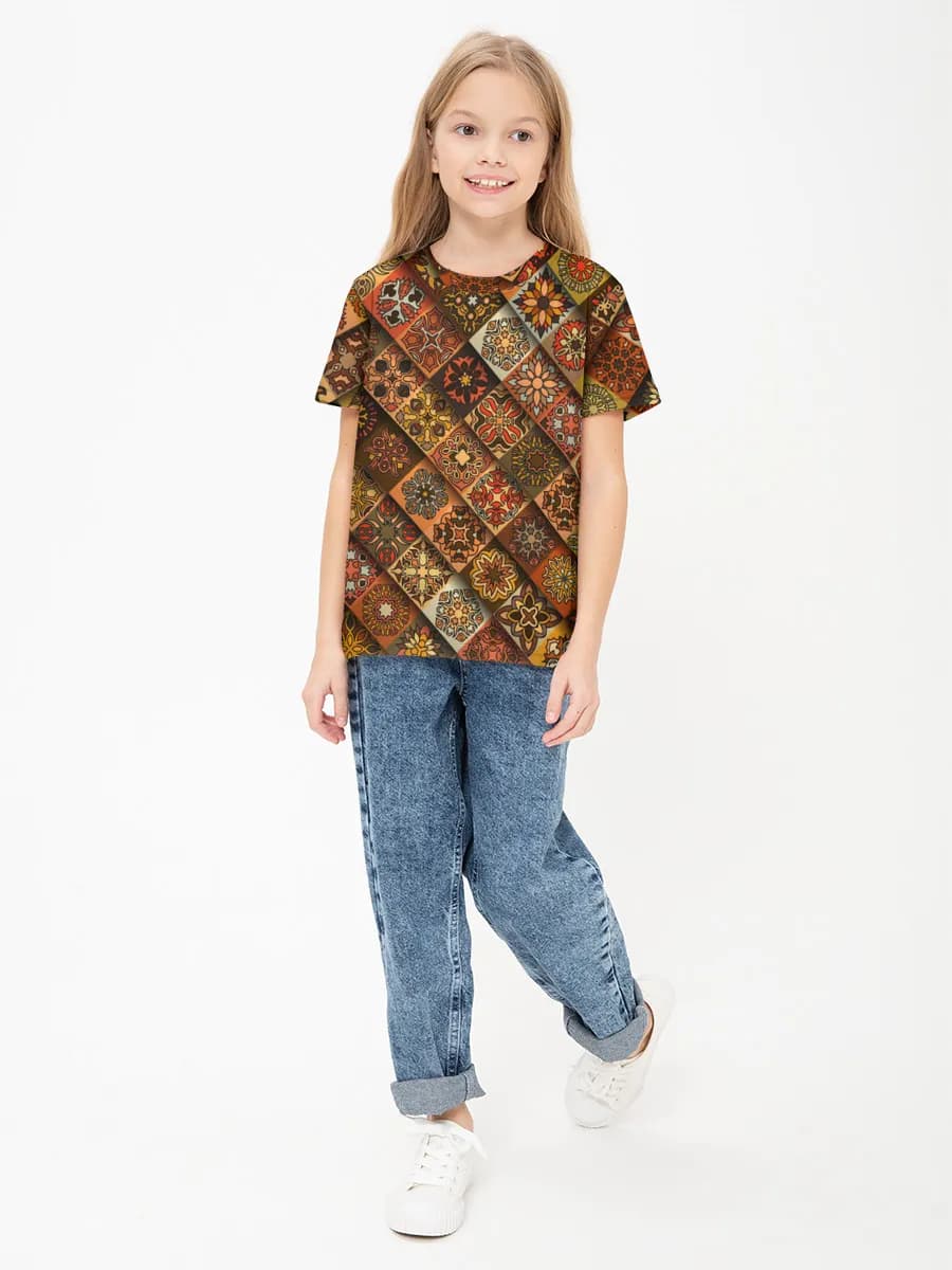 女の子 ベーシック コットンTシャツ