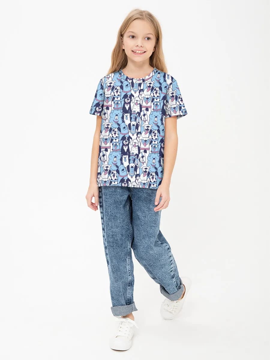 女の子 ベーシック コットンTシャツ