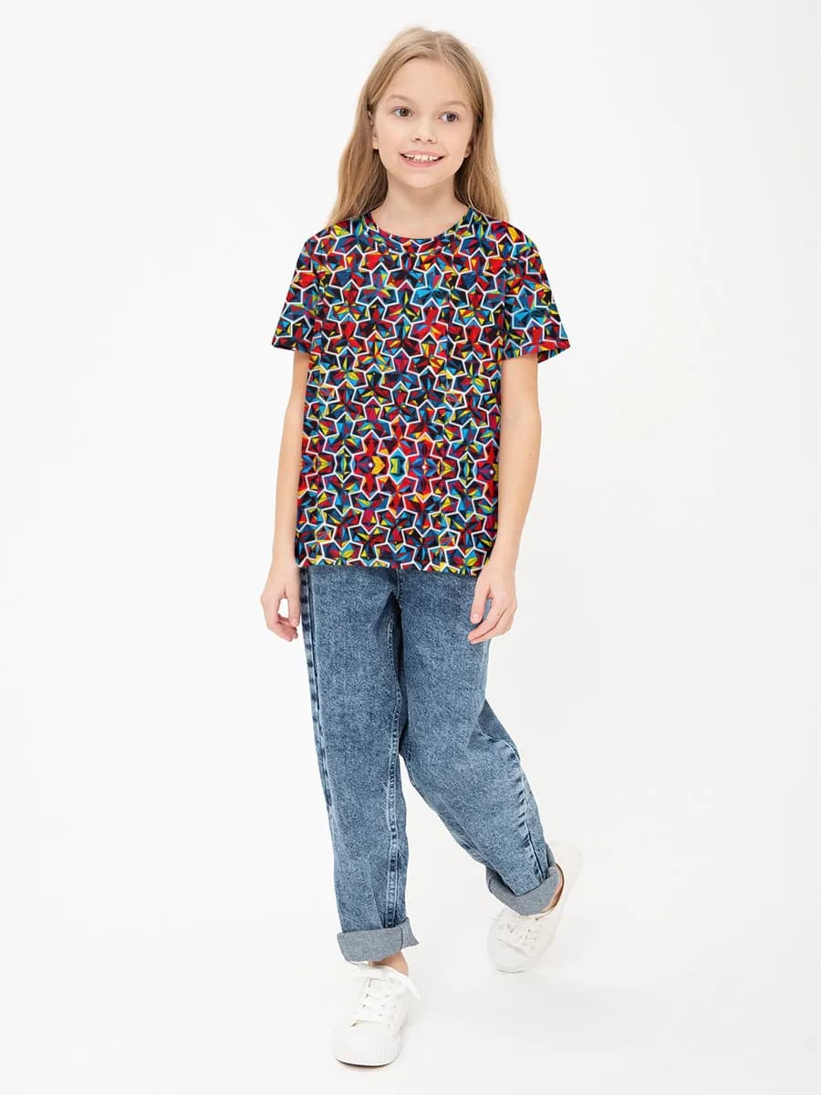 女の子 ベーシック コットンTシャツ
