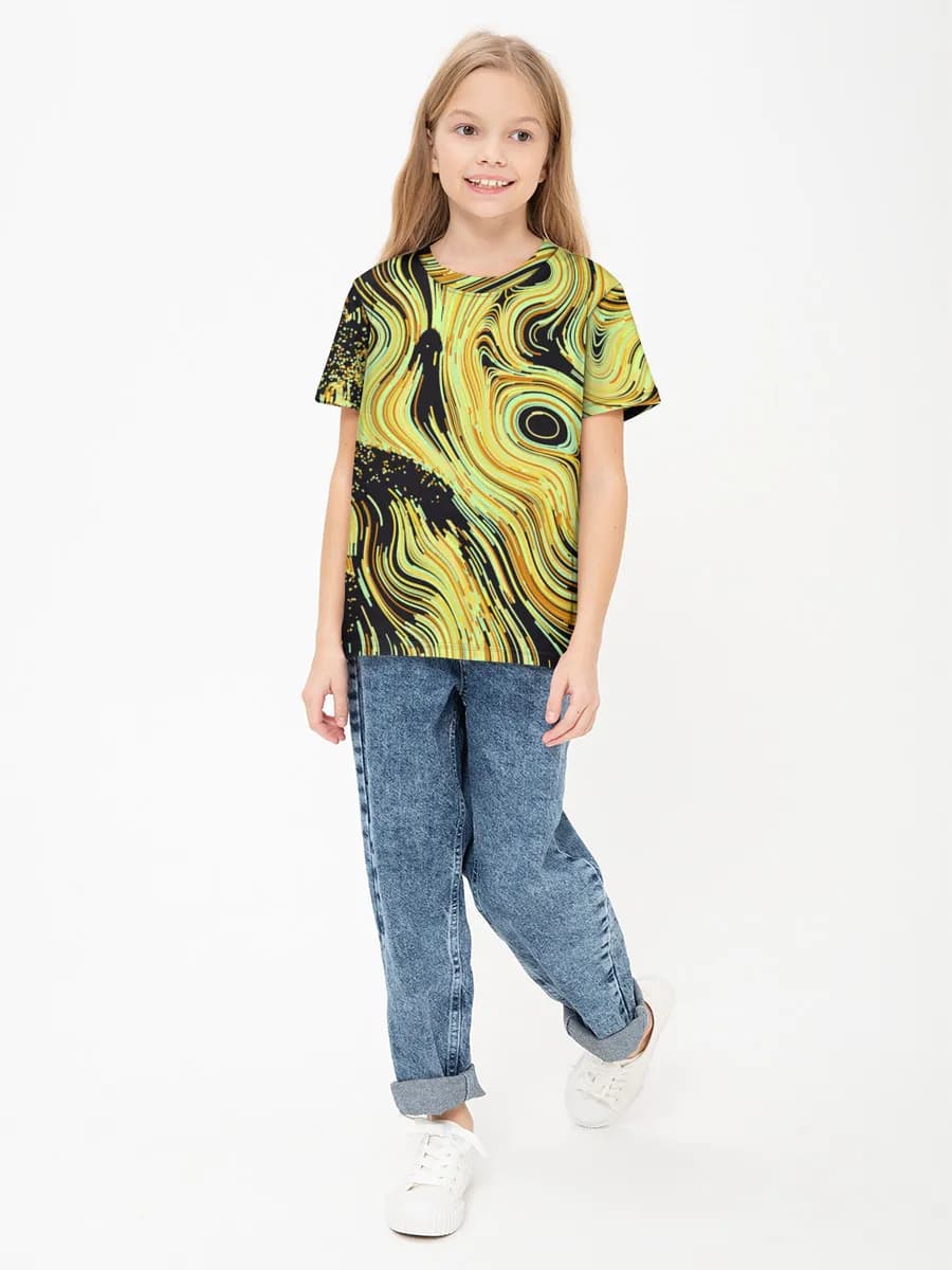 Camiseta Básica de Algodón Niña