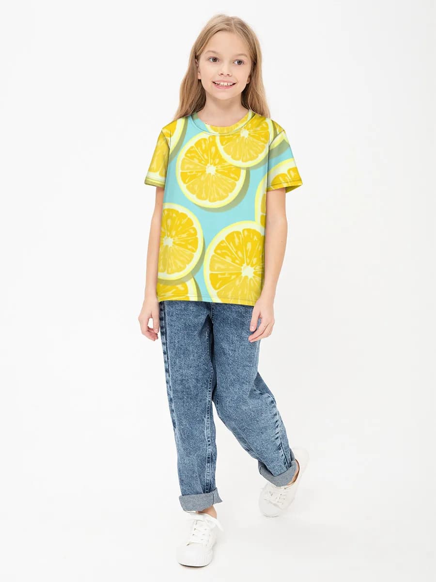 女の子 ベーシック コットンTシャツ