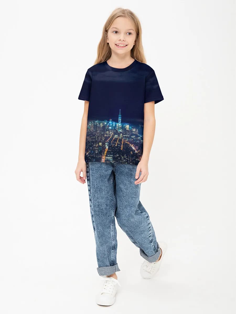 女の子 ベーシック コットンTシャツ