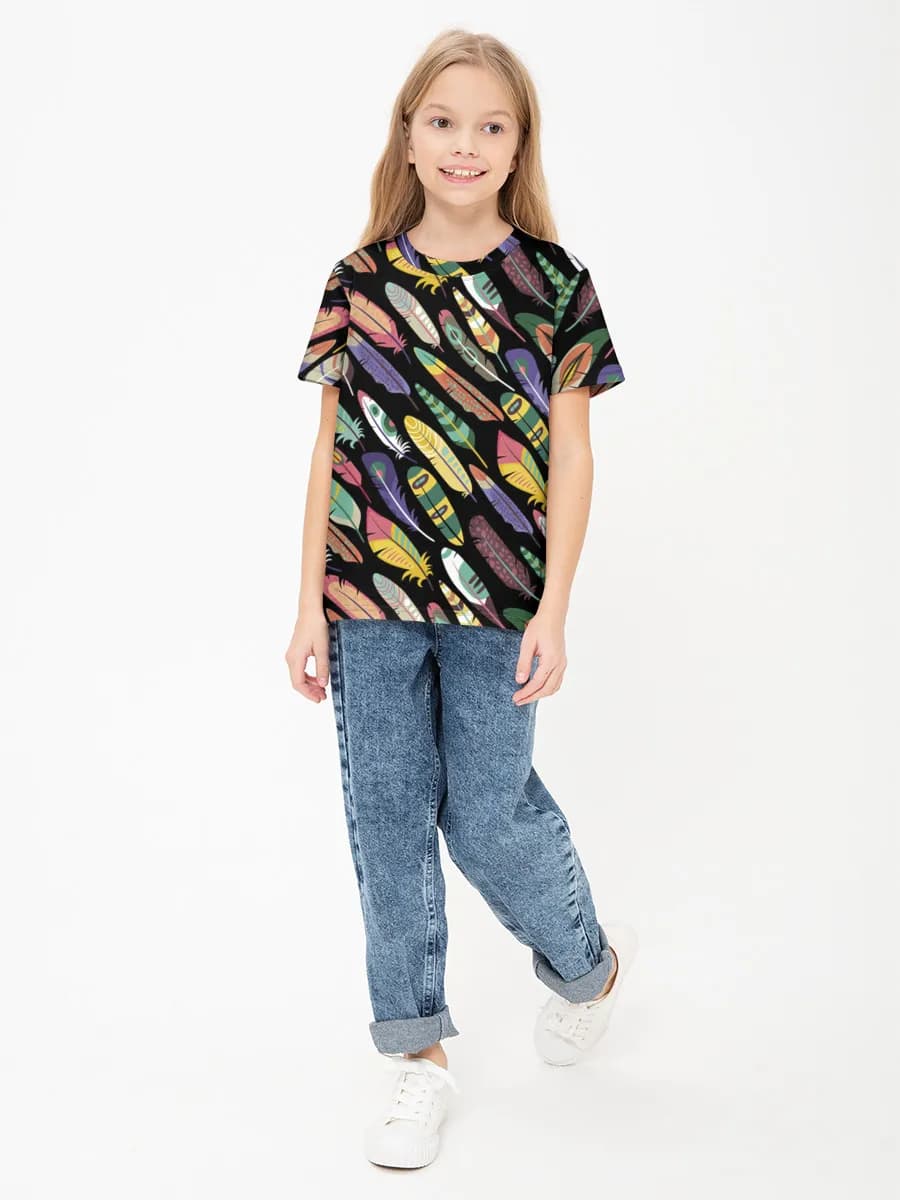 女の子 ベーシック コットンTシャツ