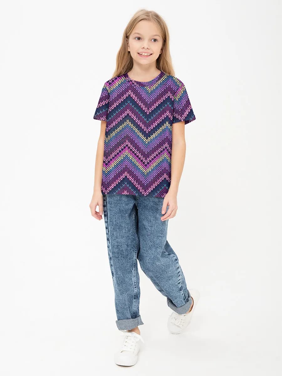 Camiseta Básica de Algodón Niña