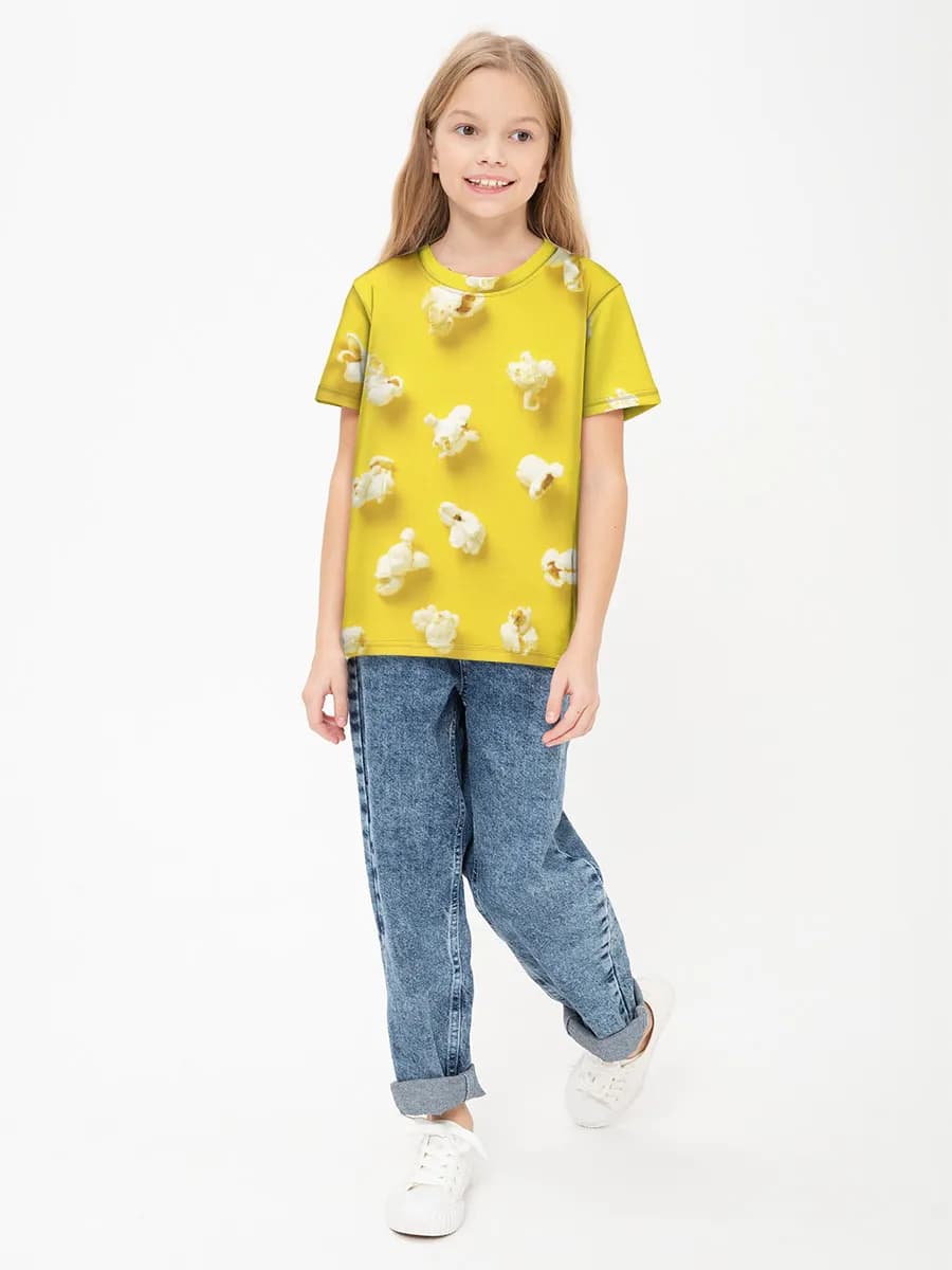 女の子 ベーシック コットンTシャツ