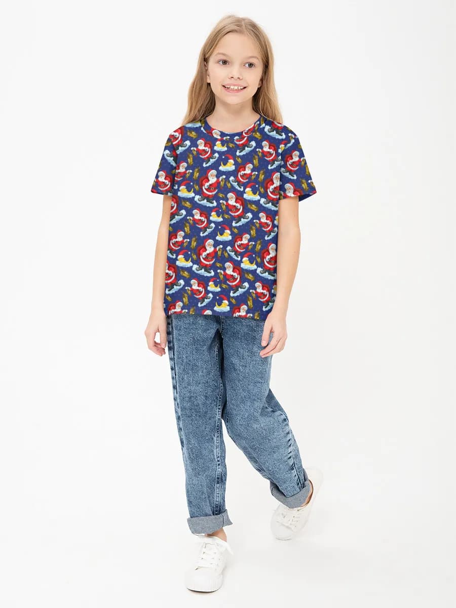 Basic Baumwoll-T-Shirt Mädchen