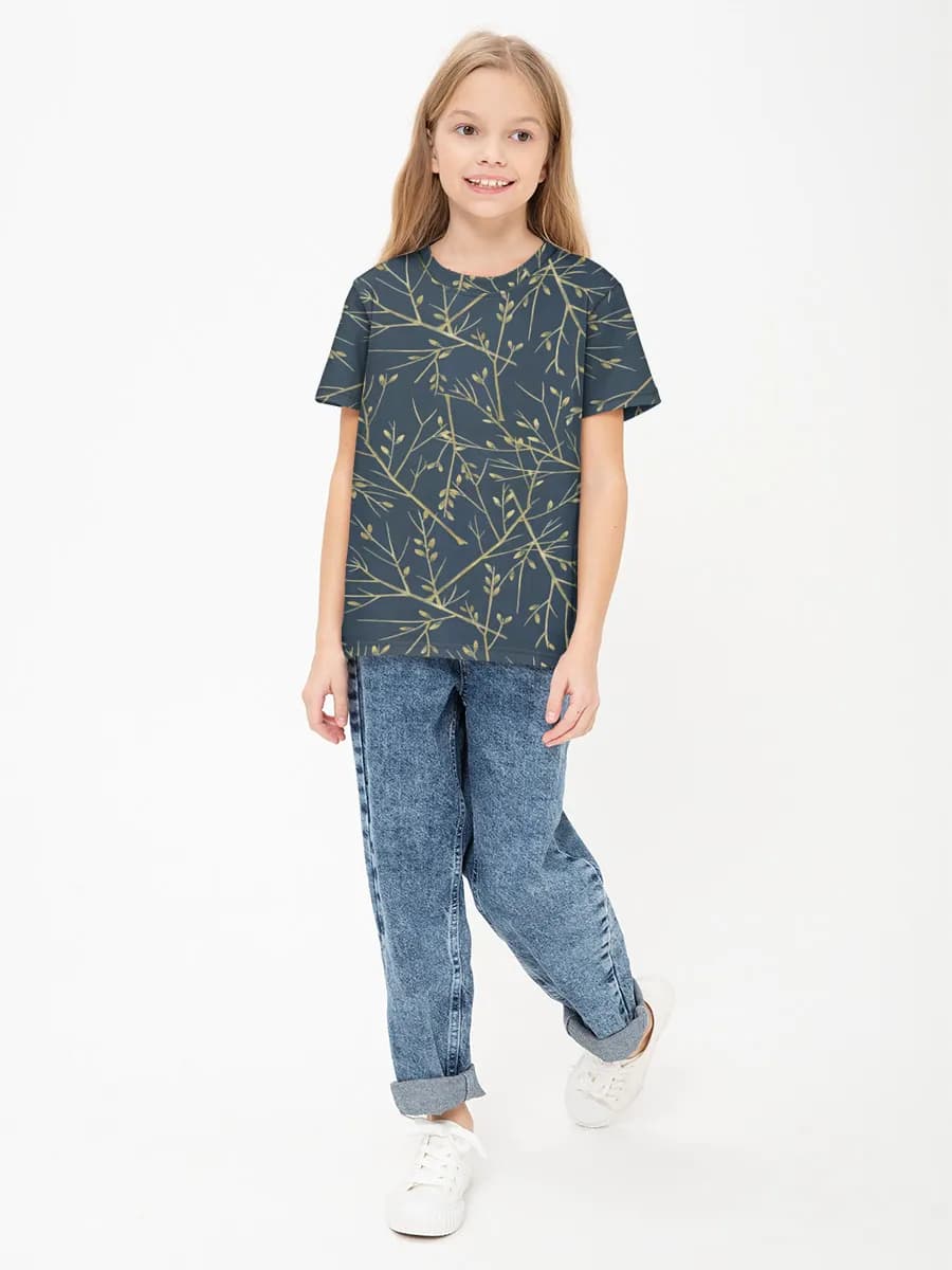 Camiseta Básica de Algodón Niña