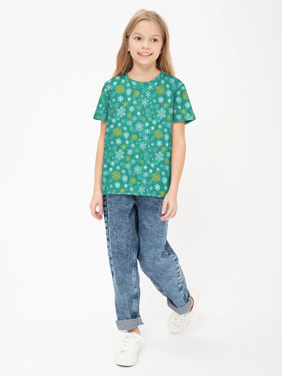 Camiseta Básica de Algodón Niña