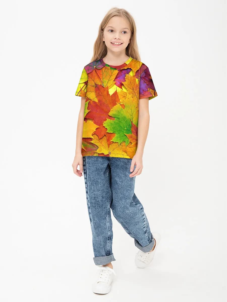 女の子 ベーシック コットンTシャツ