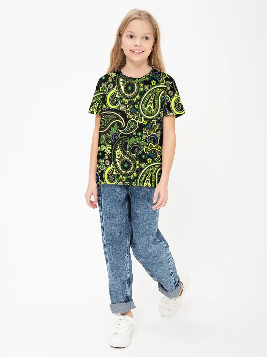 Basic Baumwoll-T-Shirt Mädchen