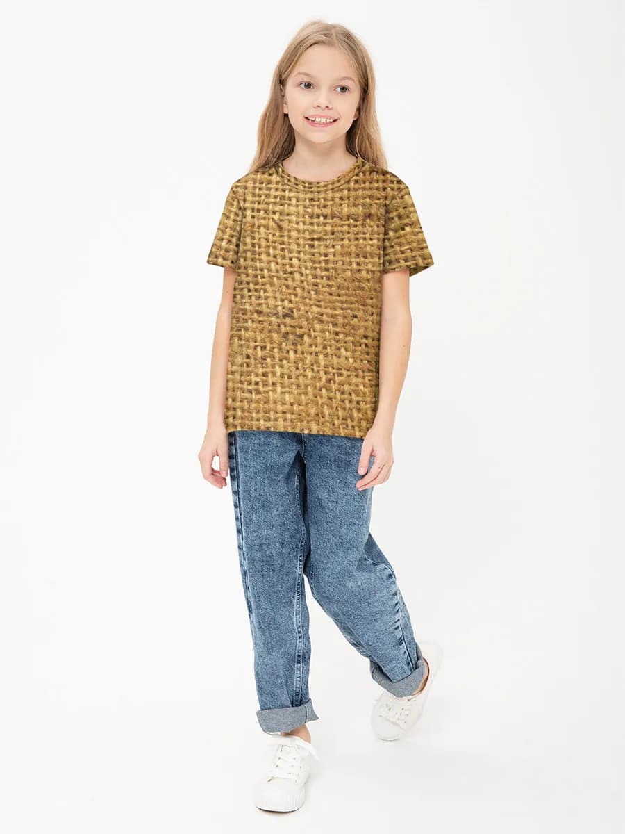 Basic Baumwoll-T-Shirt Mädchen