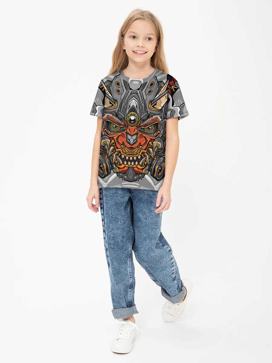 Basic Baumwoll-T-Shirt Mädchen