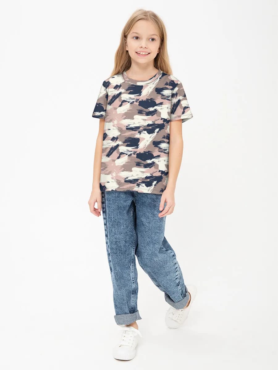 女の子 ベーシック コットンTシャツ