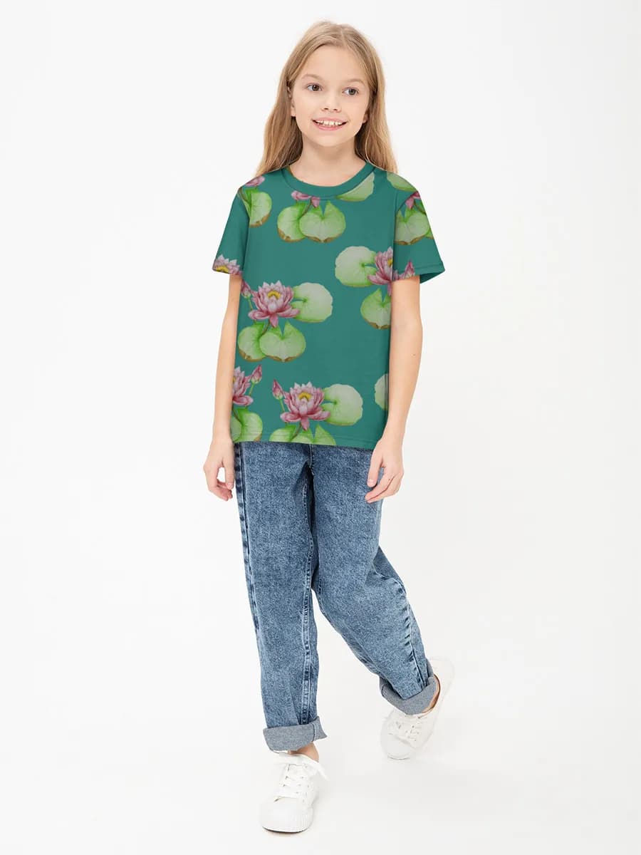 Camiseta Básica de Algodón Niña