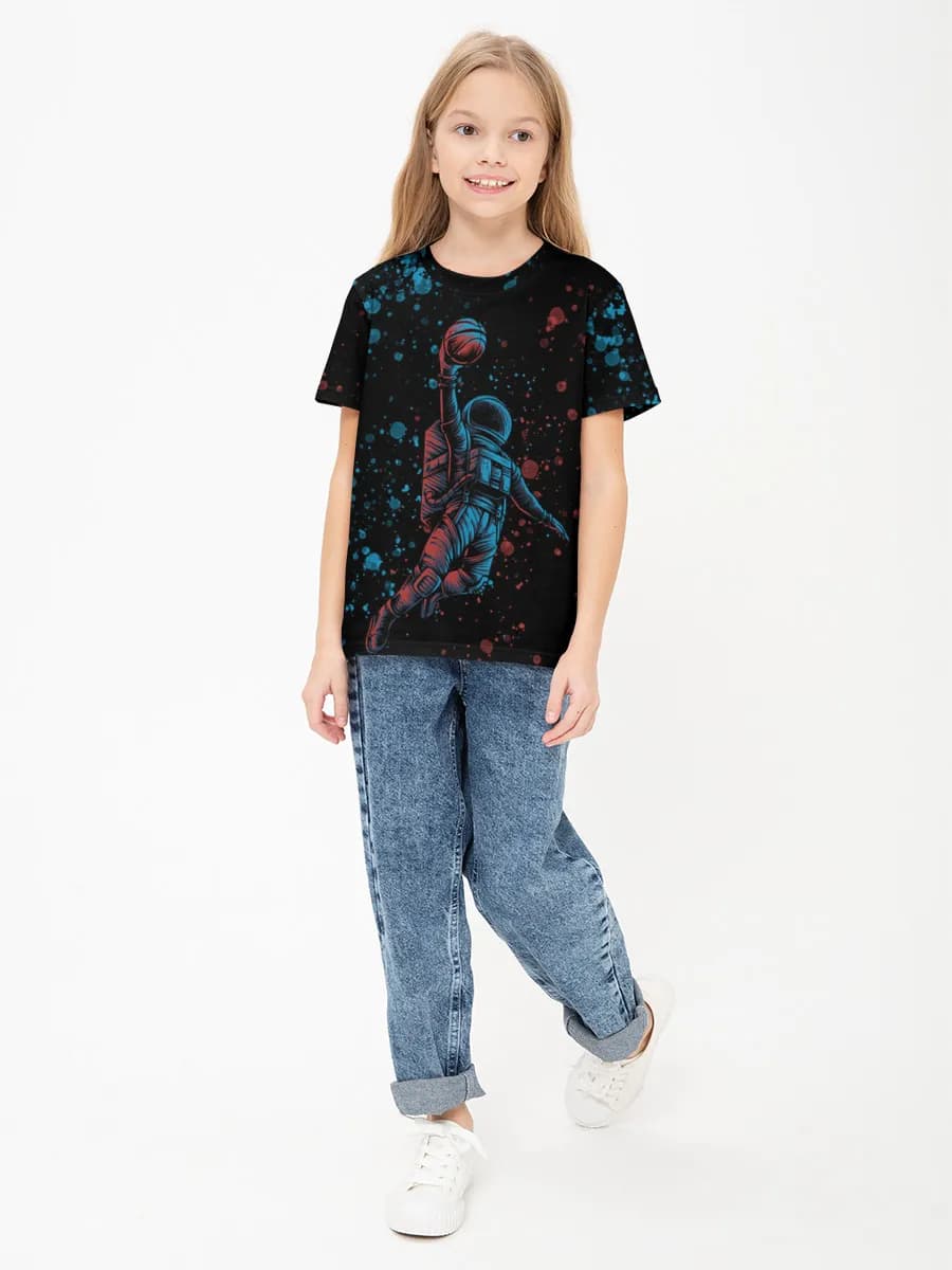 T-shirt coton basique fille