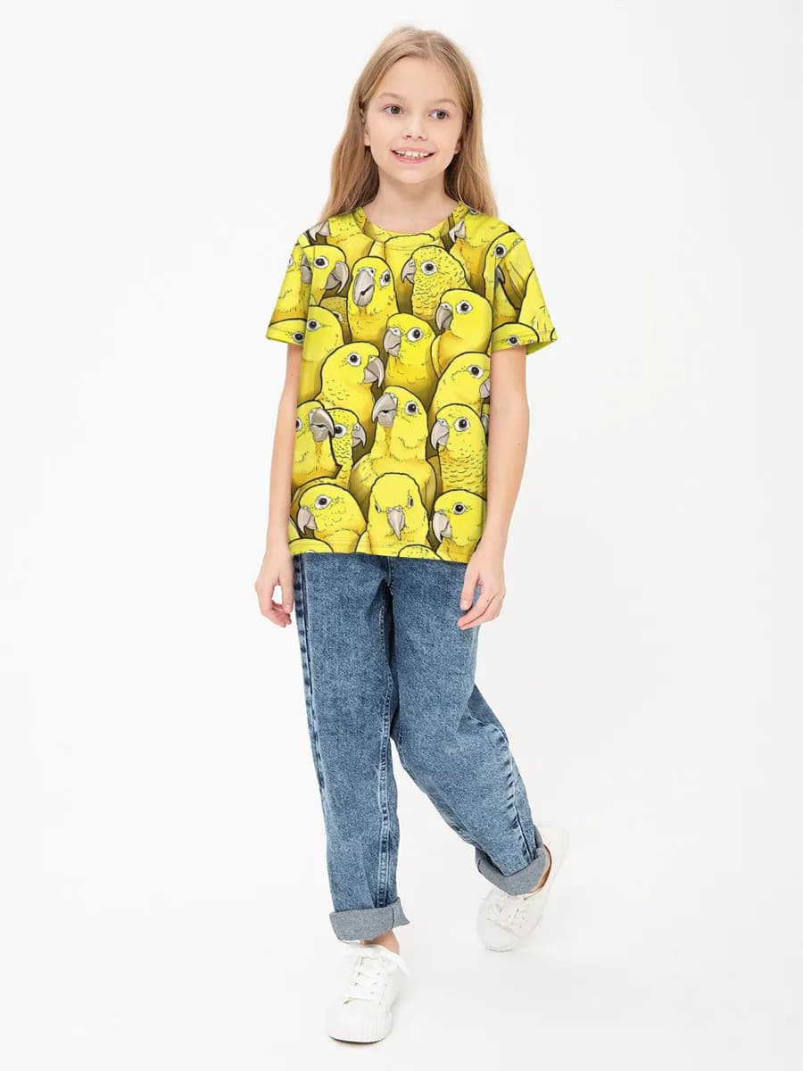 Camiseta Básica de Algodón Niña