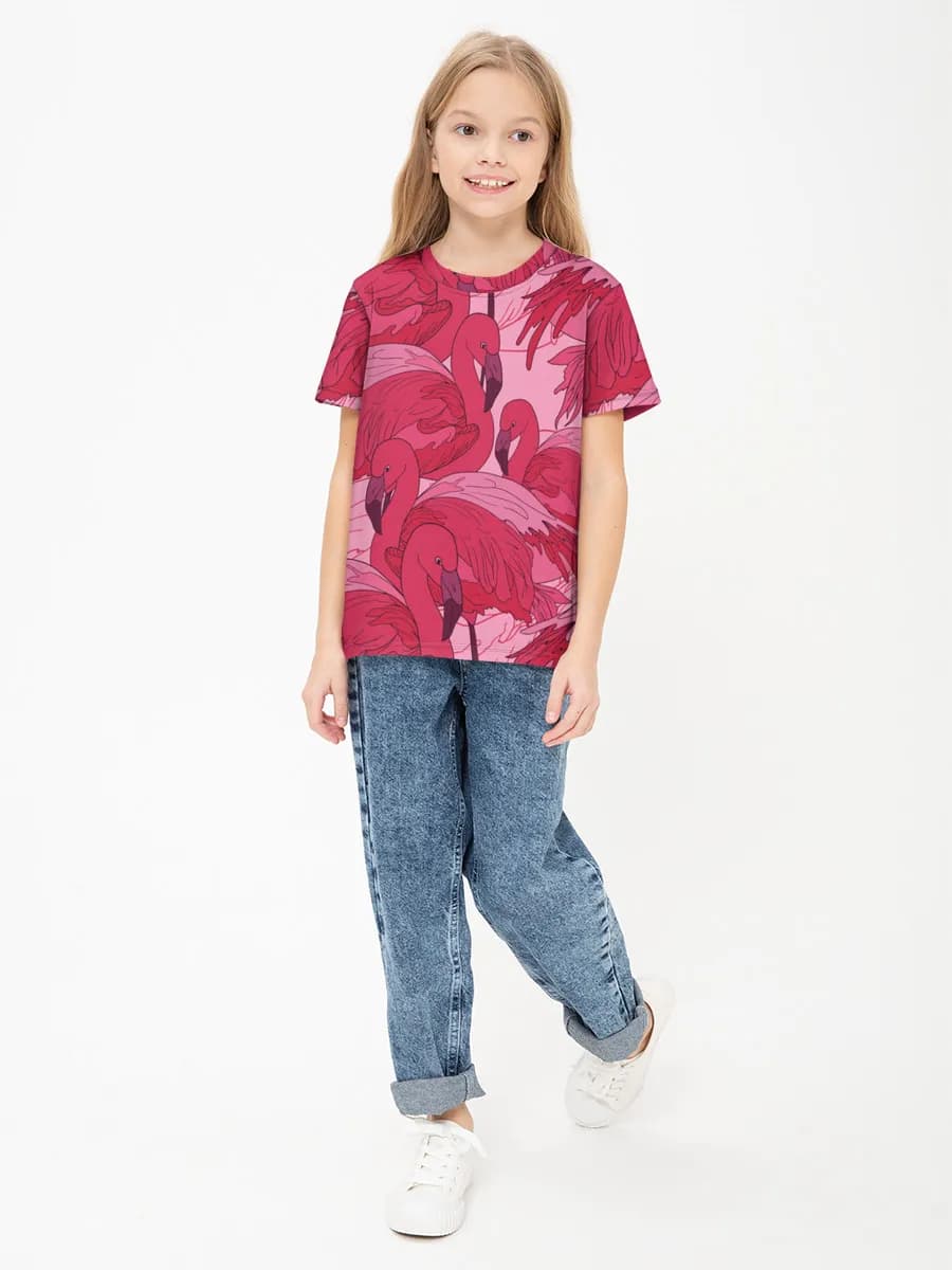 Camiseta Básica de Algodón Niña