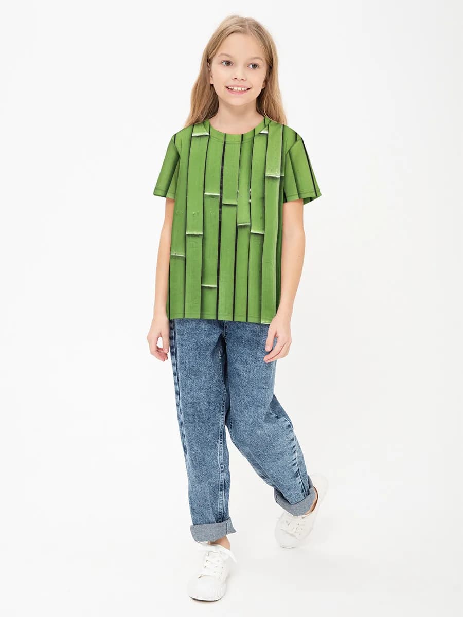 Camiseta Básica de Algodón Niña