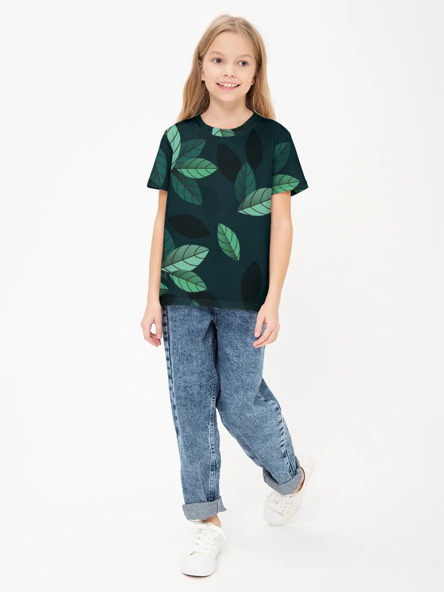 女の子 ベーシック コットンTシャツ