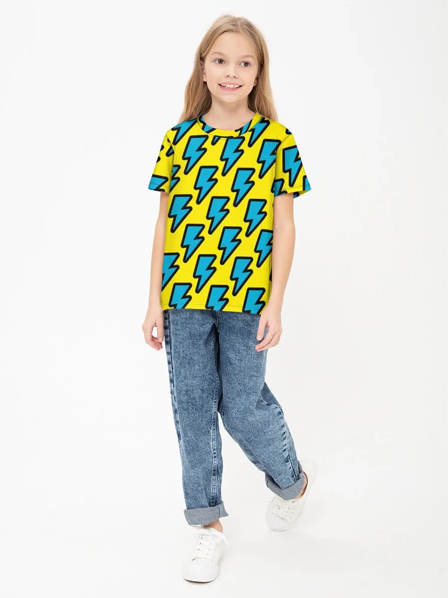 Basic Baumwoll-T-Shirt Mädchen