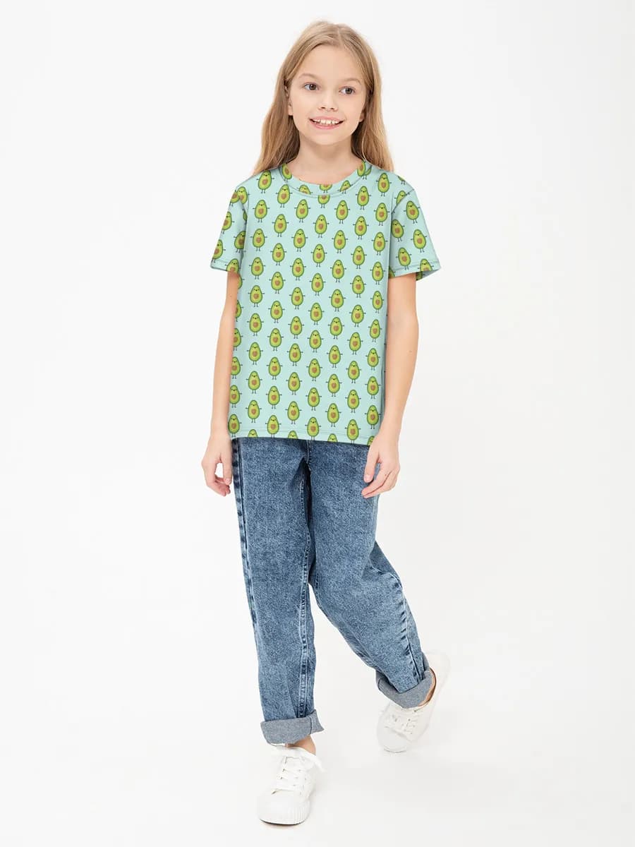Camiseta Básica de Algodón Niña