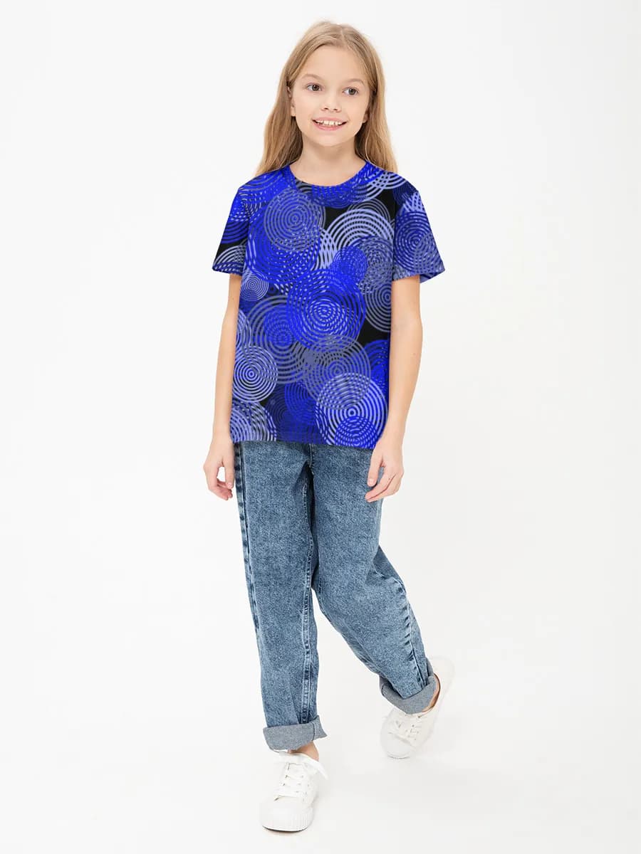 女の子 ベーシック コットンTシャツ