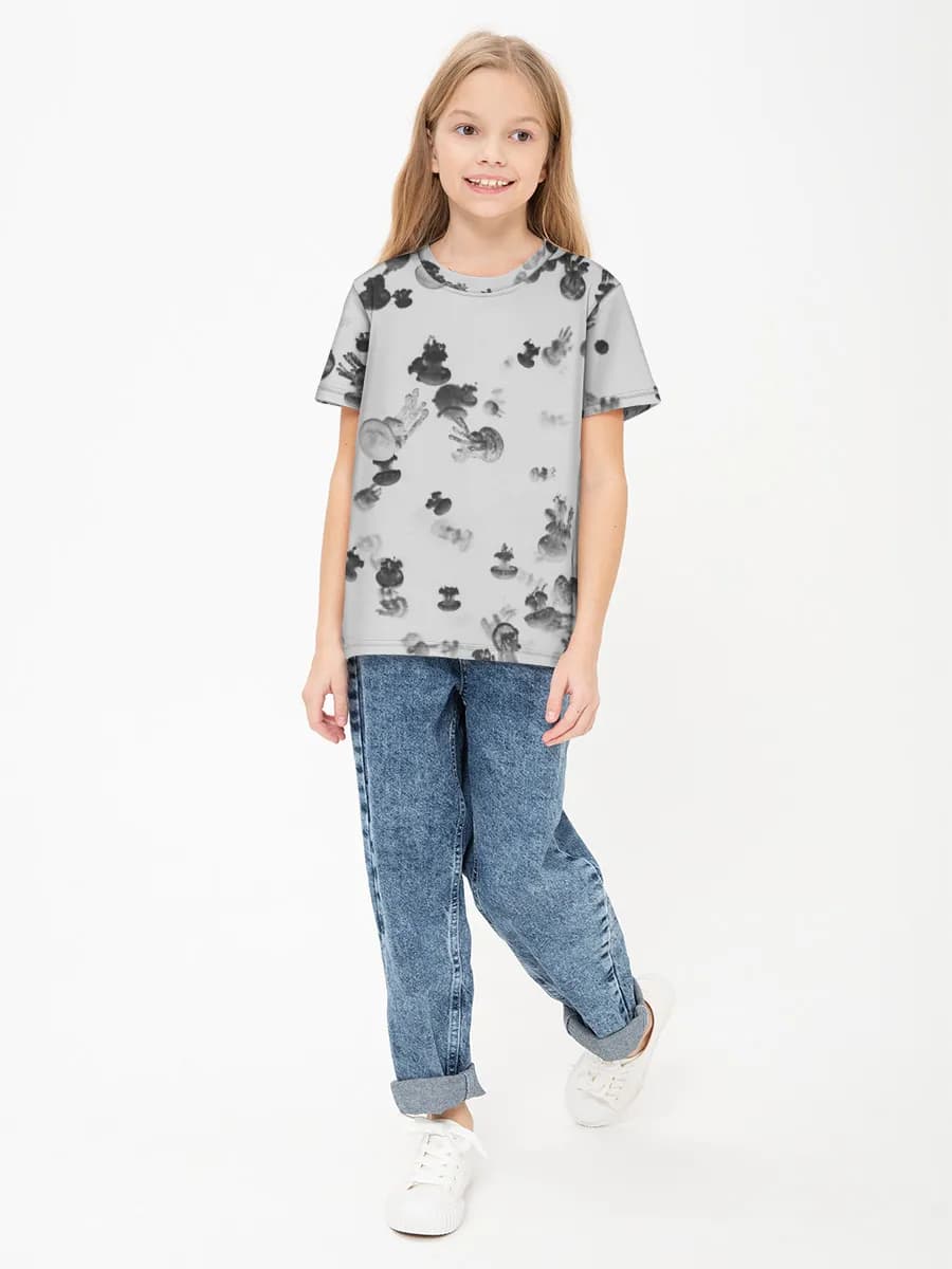 Camiseta Básica de Algodón Niña