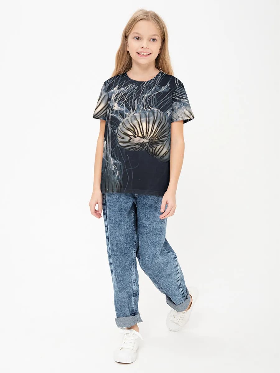 Camiseta Básica de Algodón Niña