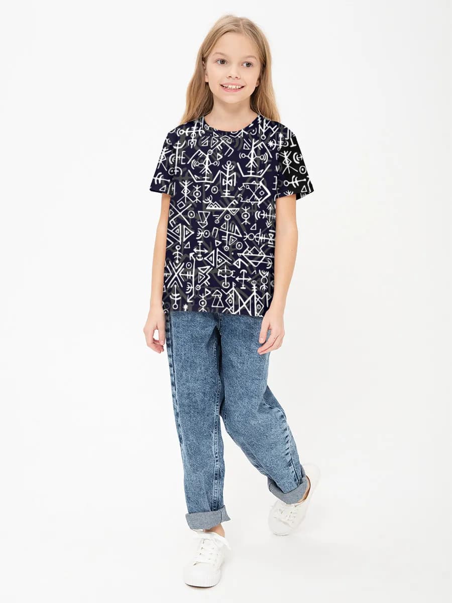 Camiseta Básica de Algodón Niña